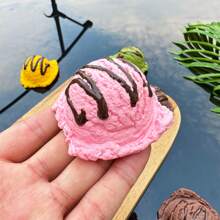 Simulation Ice Cream Ball Model Fake Sweet Cone Dessert Shop Lifelike Decor Photography Props Display Fake Food Model Ornament DIY Accessory