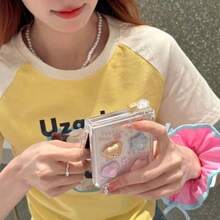 Cute Cartoon 3D Bear & Rabbit Foldable Phone Case With Chain, Suitable For Samsung Galaxy Z Flip3 5G/Galaxy Z Flip 4 5G/Galaxy Z Flip 5 5G/Galaxy Z Flip 6 5G/Galaxy Z Flip7 5G, Women - Multicolor - View 3