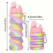 1pc Outdoor Foldable Camouflage Water Cup, Made Of Silicone Material, Suitable For Travel And Outdoor Use, Can Be Folded And Stored, Compact And Convenient - Multicolor - View 10