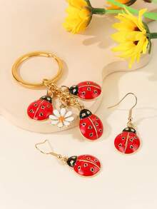 1pc Cute Animal Design Zinc Alloy Key Chain, Summer Christmas Gift Ideas Bag Accessories Lanyards With Id Holder Car Accessories Bag Charms