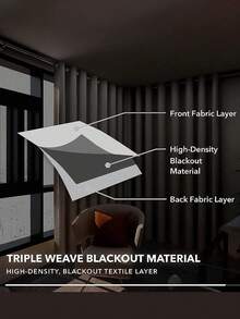 Cortinas opacas (media luna), aislamiento de calor, adecuadas para sala de estar, dormitorio, cocina o baño