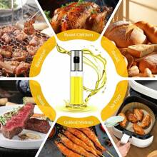 1 Peça Garrafa Spray de Azeite, Garrafa Spray de Vidro, Utensílios de Cozinha para Refeições Saudáveis e Deliciosas, Adequado para Grelhados, Frituras e Saladas