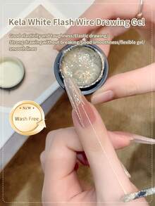 annies 5ml High Density Crystal Glue, 2025 New No-Wash Stretchy Shine String Nail Art Gel - 彩色 - 查看 2