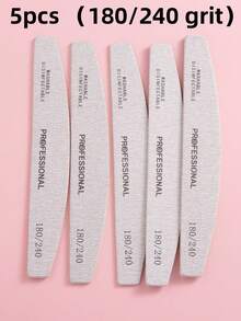 3/5/10/20/50pcs Nail File,100/180 Grit Emery Boards For Nails, Zebra Doubled Sides Washable Coarse Nail Files For Acrylic And Extension Nail Removal Nail Care Manicure Kit Salon Home Use - Grey - View 15