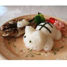 1 件饭团模具迷人猫形饭团制作器，喵呜模具，可爱动物米饭成型器，适用于寿司和海苔卷，可容纳 200 克米饭，家庭厨房和野餐 DIY，便当配件，装饰工具，有趣的午餐盒 - 彩色 - 查看 7