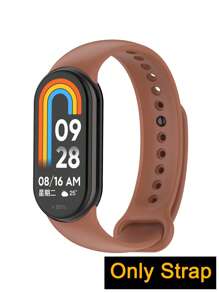 سوار ساعة من السيليكون متوافق مع شاومي Mi Band 3/4/5/6/7/8/9، من خامة جلدية صحية وقابل للتنفس ومقاوم للماء للرياضة، سوار قابل للتعديل، موديل كاجوال وعصري مناسب للاستخدام اليومي والأعياد والحفلات والمنزل والهدايا، إكسسوارات ساعة ذكية