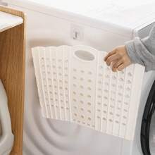 1pc Multifunctional Foldable Dirty Clothes Basket, Laundry Hamper With Handle, Wall-Mounted Storage Basket