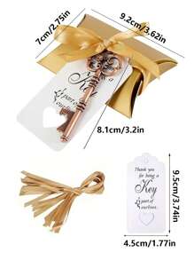 10pcs/20pcs/30pcs/50pcs Metal Vintage Key Shape Beer Bottle Opener Keychain Wedding Favors Gifts, For Engagement, Birthday, Party, Gathering