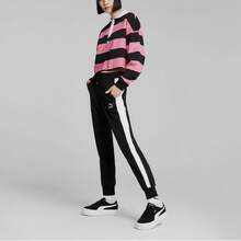 Puma Giày thể thao cổ thấp thoải mái, tối giản và tiện dụng. - Đen và trắng - Xem 4