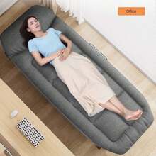 Portable Foldable Nap Bed – Space-Saving Office Sleeper With Built-In Storage - Grey - View 4