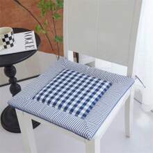 All Season Linen-Like Breathable Chair Pad, Office/Dining/Student Seat Cushion