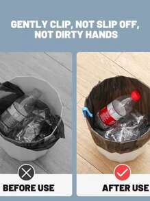 20/2 Sets Trash Can Liner Clips, Waste Bag Clips