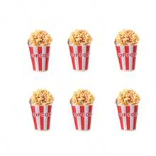6/12pcs Cute Fridge Magnets, Popcorn Theme Home Decor Resin Magnets, Personalized Refrigerator Magnets For Kitchen, Office, Whiteboard, Storage Cabinet And Dishwasher, Holiday Gift