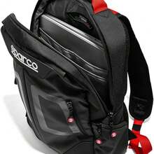Sparco Black/Red Tour Bag - Black / Silver - View 5