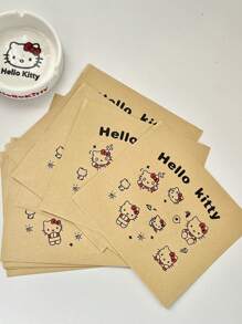 Sanrio 5/10 pezzi di borsette di stoccaggio in pelle di mucca a tema Hello Kitty, borsette per bracciali, borse carino da cartone animato, buste regalo, buste a bolle autoadesive, buste per imballaggio e stoccaggio