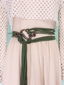 Tropiscape Cinturón de cintura de bruja nórdica para mujer - Cinturón vikingo vintage con nudo, detalle de flecos tejidos, perfecto para el disfraz de Mardi Gras y el Día de San Patricio, Navidad, Navidad, Navidad, Invierno, Regalos de Navidad