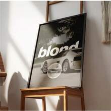 1 Pc Wall Arts Canvas Poster Blond Frank Music Ocean Poster Music Poster Movie Poster Art Poster An Ideal Gift That Brings Joy To The Heart Canvas Painting Decoration Decor For Home Gifts, Living Room, Bathroom, Bedroom,Kitchen (No Frame) - Multicolor - View 2