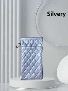 1 件时尚皮革眼镜收纳袋、太阳镜和处方眼镜拉链盒、双层眼镜收纳袋