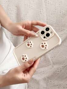 磨砂 3D 熊掌形手机壳，可爱卡通设计，兼容 11、12、13、14、11 Pro Max、12 Pro Max、13 Pro Max、14 Pro Max、XR、15、15 Pro、15 Pro Max、16、16 Pro、16 Pro Max；也兼容三星 Galaxy/Redmi/Oppo/Vivo/OnePlus/Honor 防水防震防摔防刮