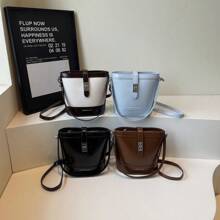 Retro Light And Luxurious Water Bucket Bag, Fashionable Temperament, Handbag, Women's Bag, Commuter Shoulder Bag, Cute And Fashionable, Perfectly Matches Your Style, The Best Gift For Yourself And Your Family - 棕色 - 查看 4