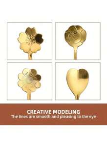 1 Set di bicchieri in vetro, bicchieri per uso domestico, cucchiaio per mescolare con manico lungo, cucchiaio in acciaio inossidabile, adatti per bere caffè, tè ai fiori, acqua quotidiana, forniture scolastiche