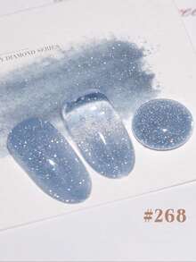 12 件 2025 新款情人节礼物春夏冰糖碎钻细闪星光闪耀炫彩梦幻精致透明凝胶指甲油，夏季色彩搭配细磁粉用于美甲，搭配底漆和面漆，需要紫外线，植物基凝胶 12 色套装适合初学者、家庭、办公室、通勤、约会、无病毒，沙龙级风格，可保持 28 天。