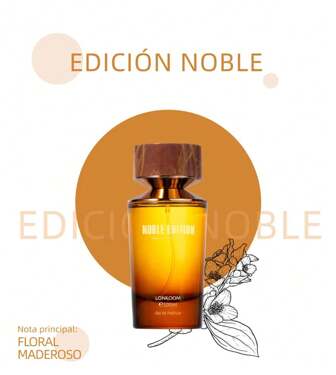 LONKOOM Lonkoom Noble Black - 100 ml EDP, profumo da uomo, fragranza legnosa e aromatica, regalo ideale per gli uomini, lunga durata