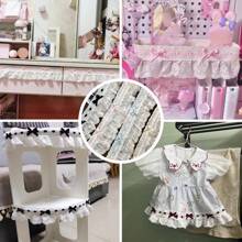 1 pieza 1 Yarda de Cinta Colorida, con Encaje con Lazo, para Manualidades de Ropa, Embalaje de Regalos, Bordado, Tejido, Bordes de Costura, Accesorios de Encaje Decorativos