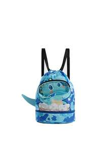 这款时尚精致的卡通泳包有多种图案可选，包括恐龙、兔子、鲨鱼、独角兽和兔女郎。它采用干湿分离式收纳设计，运动时尚，轻便可爱。这款泳包非常吸睛，适合日常使用、户外活动和上学。它是送给青少年的完美礼物（图案位置随机）（单拉链）。 - 均碼 - 查看 11