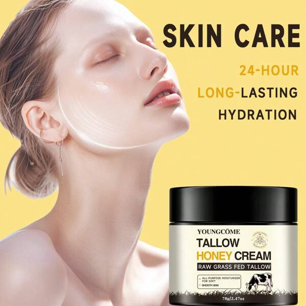 Butter Honey Face Cream Anti-Aging Brightens Skin,Lifting Firming Exfoliating Anti Aging Whitening Skin Care Boosts Elasticity