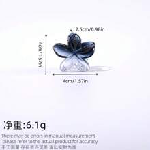 1 pieza/3 piezas/6 piezas Clips para el cabello con flores de margarita medianas de 4 cm, accesorios para el cabello transparentes con degradado de colores lindos, adecuados para primavera/verano, pinzas para el cabello, pinzas para el cabello, pasadores para el cabello, sujetadores para el cabello, clips para el cabello, clips para el cabello para vacaciones, atuendos de mujer