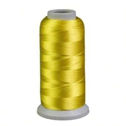 Linha de poliester Maquina de Bordar 4000m amarelo canario