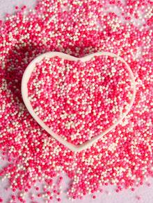 85g/3oz 蛋糕装饰用糖粒，2mm 圆形珍珠，用于冰淇淋、纸杯蛋糕、烘焙、饼干、蛋糕配料，适用于独立日婚礼派对、生日派对、圣诞派对甜点装饰