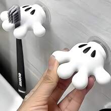 1/2pcs Cute   Shaped Multi-Functional Hook, No Drill Suction Cup Wall Hanger, For Hanging Cord, Towel, Loofah, Suitable For Bathroom, Vanity, Kitchen, Gifts For Friends And Family Back To School