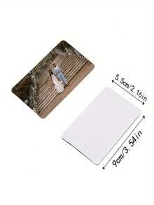 1pc Customizable Refrigerator Magnet - Personalized Photo Display, Handcrafted Style, Flexible & Wall-Mountable, Ideal For Friends, Family & Couples - Creative Kitchen Home Decor With Practical Hooks, Fridge Magnets - Multicolor - View 2