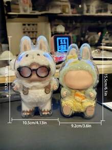 1PC Acrylic Standing Display Case For Labubu 2025 - Dustproof Protective Cover For The Monsters Doll Collectibles, Clear Pendant Holder, Excludes Dolls - Single Pack