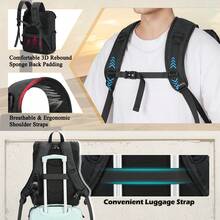 Camera Bag Backpack For DSLR/SLR Mirrorless 15.6 Inch Laptop Camera Back Pack For Photographers Anti-Theft Photography Bags Case With Tripod Holder & Rain Cover - 黑色 - 查看 8