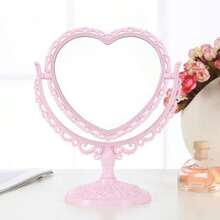 1PC Y2K Vintage Vanity Mirror - Rotating Cream Dressing Table Decor With Retro Frame, Dorm Essential Gift For Girls (Bedroom/Bathroom/Living Room) Gifts Birthday Graduation - Vintage Baroque Double Sided Mirror - View 15
