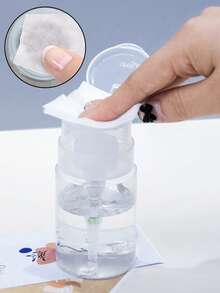 100ml Nail Polish Remover Pump Dispenser Push Down Pump Dispenser Bottle Empty Lockable Nail Polish Remover Pump Dispensers Liquid Pumping Dispenser Bottles For Alcohol,Makeup Remover