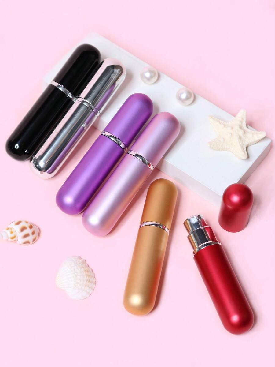 Portable Mini Metal Atomizer Perfume Bottle, Oil Free, PVC Free, Easy Refillable Pump, New Bright, For Aftershave, Makeup Spray - Multicolor - View 1
