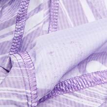 Adidas 女士直筒运动短裤 HG6883，夏季 - 紫色 - 查看 5