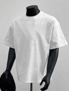 男士新款休闲个性水果图案印花短袖T恤，搭配休闲裤，适合旅行/度假/户外露营/运动 - 白色 - 查看 3