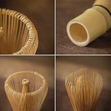 Mélangeur à matcha en bambou biologique fait à la main - 100 dents, tiges de thé japonaises traditionnelles, convient pour la cérémonie du thé authentique et l'art du dessin de fleurs, conception de haute qualité et poils faciles à nettoyer, préparation de latte au matcha, esthétique classique, un premier choix pour les acheteurs pour la rentrée des classes