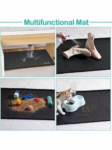 柔性硅胶水槽垫 - 防水防滴厨房/浴室垫，用于保护台面免受刮擦、吸收溢出物并易于清洁 | 防滑耐用表面盖，可用洗碗机清洗，适合租房者和房主（附赠厨房抹布） - 彩色 - 查看 4