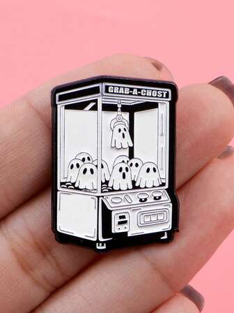 1PC Cute Ghost Enamel Pins Collect Metal Cartoon Brooch Backpack Hat Bag Collar Lapel Badge Jewelry Accessories Friends Gift
