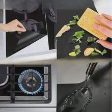 3pcs Gas Stove Protector Washable And Reusable Stove Top Cover Heat Resistant Gas Stove Lining Kitchen Necessities Gas Stove Burner Cover Oil Anti-Pollution Cleaning Gas Stove Protective Mat Kitchen Utensils