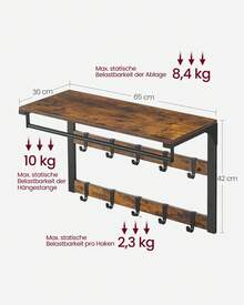 Other Hooks & Rails - Vintagebraun-Schwarz - Voir 7