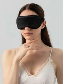 1/2 件男女通用桑蚕丝睡眠眼罩，双面，遮光，无压力，帮助睡眠，缓解眼疲劳，适合旅行、办公室休息、飞行