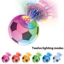 High-Quality Illuminated Dark Footballs And Rugby Balls 12 LED Modes And 6 Color Changes - Rechargeable LED Illuminated Foam Balls Suitable For Outdoor Sports Summer Camping Night Games Christmas And Birthday Gifts For Teenagers And Adults