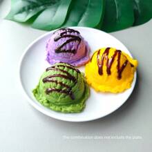 Simulation Ice Cream Ball Model Fake Sweet Cone Dessert Shop Lifelike Decor Photography Props Display Fake Food Model Ornament DIY Accessory